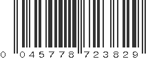 UPC 045778723829