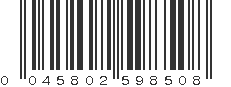 UPC 045802598508