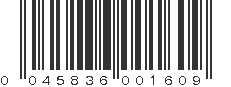 UPC 045836001609