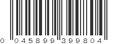 UPC 045899399804