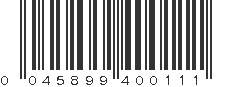 UPC 045899400111