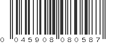 UPC 045908080587