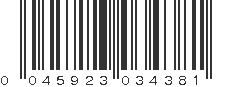 UPC 045923034381