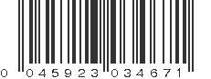 UPC 045923034671