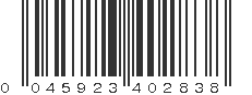 UPC 045923402838