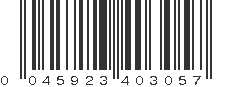 UPC 045923403057