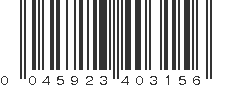 UPC 045923403156