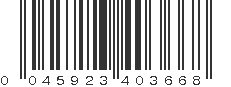 UPC 045923403668