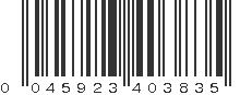 UPC 045923403835