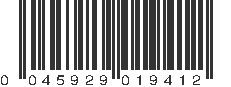 UPC 045929019412