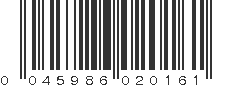 UPC 045986020161