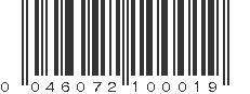 UPC 046072100019