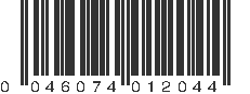 UPC 046074012044