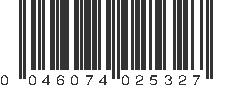 UPC 046074025327