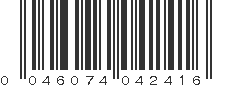 UPC 046074042416