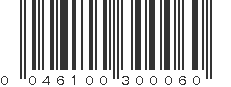 UPC 046100300060