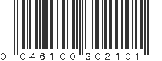 UPC 046100302101