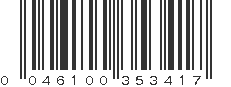 UPC 046100353417