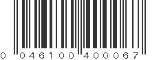 UPC 046100400067