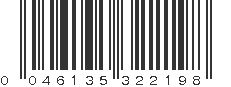 UPC 046135322198