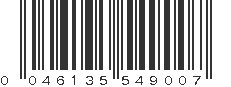 UPC 046135549007