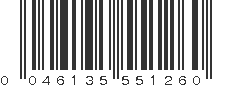 UPC 046135551260