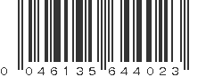 UPC 046135644023