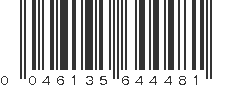 UPC 046135644481