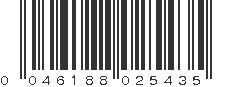 UPC 046188025435