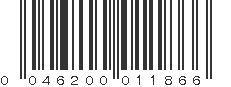 UPC 046200011866