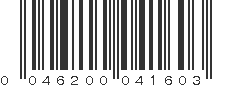 UPC 046200041603