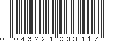 UPC 046224033417