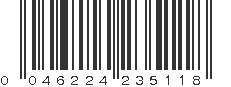 UPC 046224235118