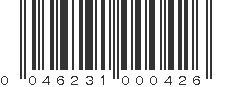 UPC 046231000426