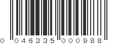 UPC 046335000988