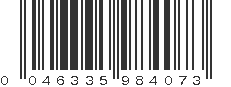 UPC 046335984073