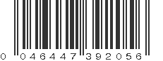 UPC 046447392056