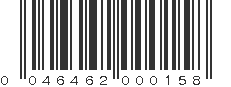 UPC 046462000158