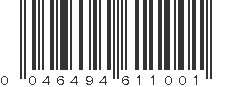 UPC 046494611001