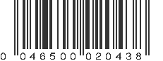 UPC 046500020438