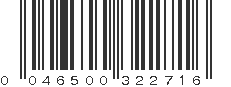 UPC 046500322716