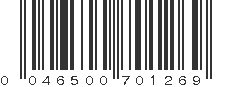 UPC 046500701269