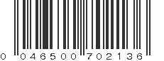 UPC 046500702136