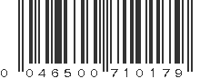 UPC 046500710179