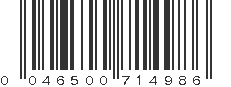 UPC 046500714986