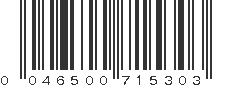 UPC 046500715303