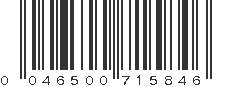 UPC 046500715846