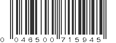 UPC 046500715945