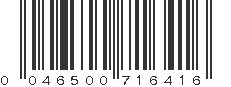 UPC 046500716416