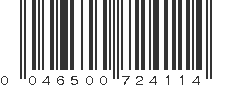 UPC 046500724114